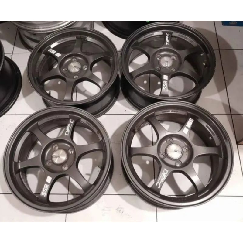 Jual Pelek Velg Mobil Seken Ssr Type C Ring X Baut X Grey Buat