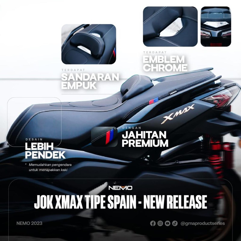 Jual Jok Variasi Yamaha Xmax-250 2023 Jok Motor Variasi Yamaha Xmax 250 ...