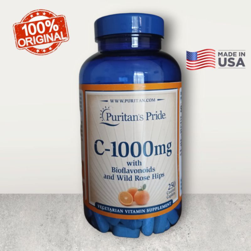 Jual Puritan Pride Vitamin C 1000mg with Bioflavonoids&Rose Hips 250