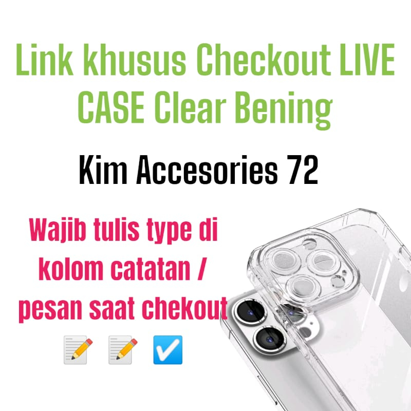 Jual LINK LIVE CASE CLEAR AIRBAG BENING - SOFTCASE KHUSUS CO DI LIVE ...