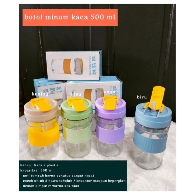 Jual Botol Minum Kaca Ml Shopee Indonesia