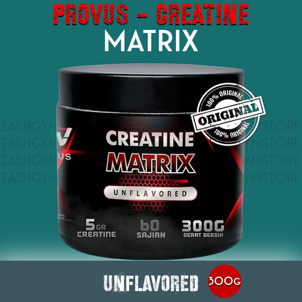 Jual Provus Creatine Matrix 300 Gram 60 Servings Shopee Indonesia 9516