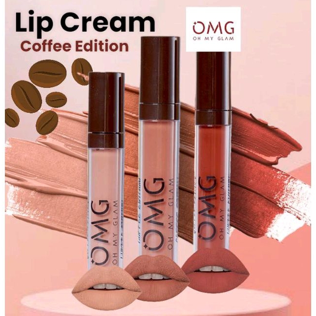 Jual Omg Oh My Glam Matte Kiss Lip Cream Coffee Edition Shopee Indonesia