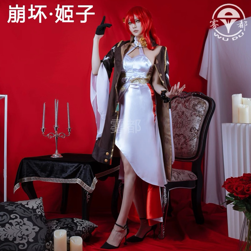 Jual Himeko Honkai Star Rail Cosplay Costume HSR Fullset Wig Shopee 