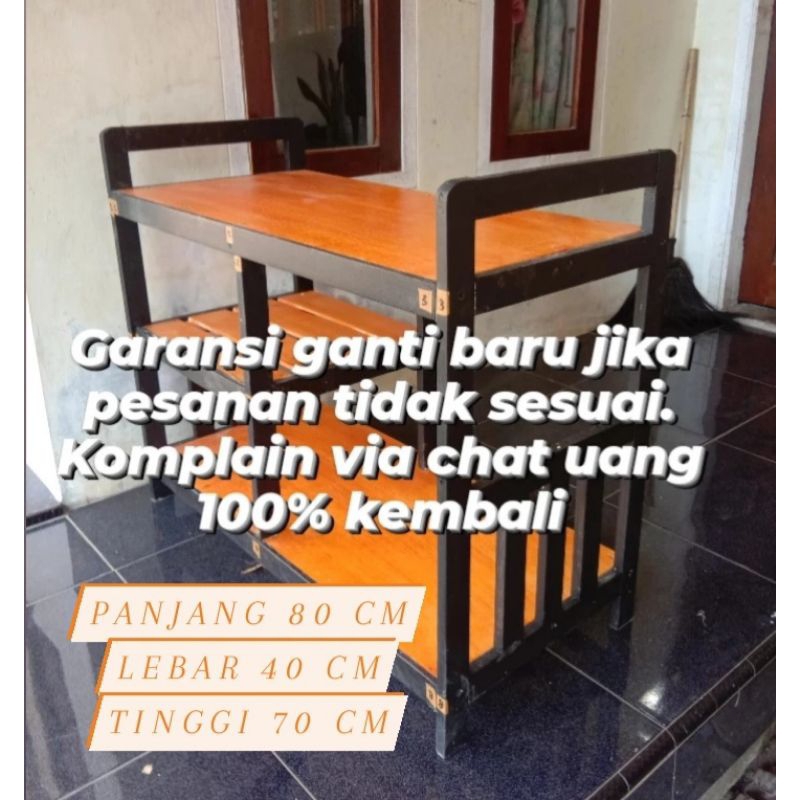 Jual Meja Kompor 2 Tungku | Meja Dapur Serbaguna | Meja Kayu | Shopee ...