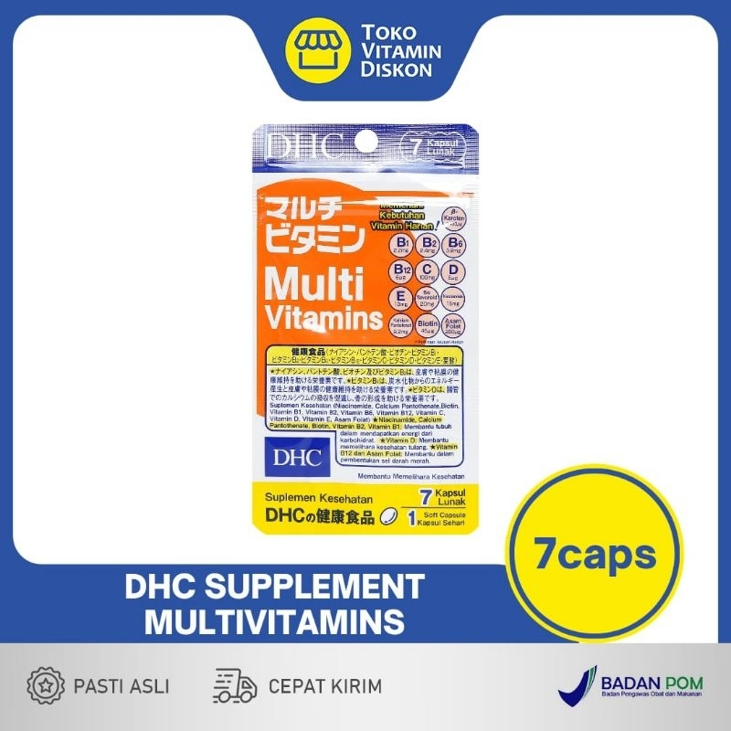 Jual DHC SUPPLEMENT MULTIVITAMINS 7 KAPSUL | Shopee Indonesia
