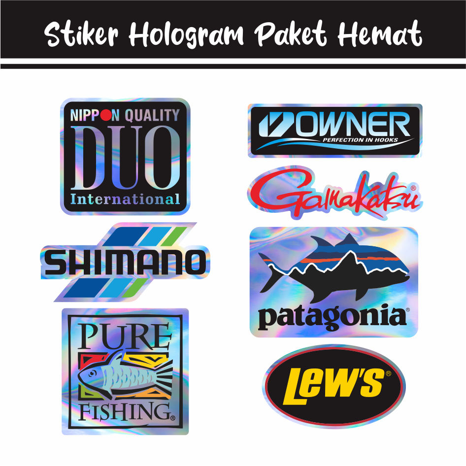 Sticker Hologram Mancing Mania Hologram Cutting Brand Pancing Brand Mancing  I