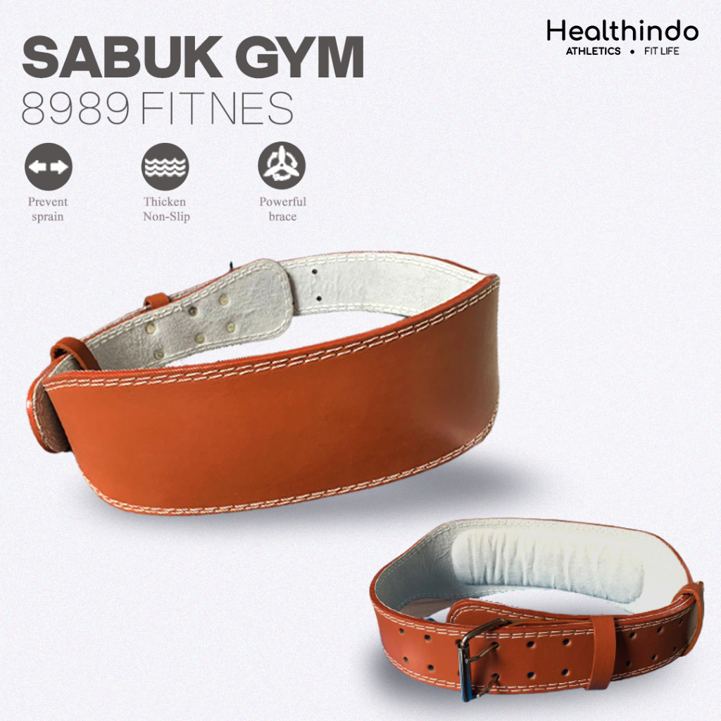 Jual Healthindo Sabuk Gym Kulit Sabuk Gym Fitness Leather Weight