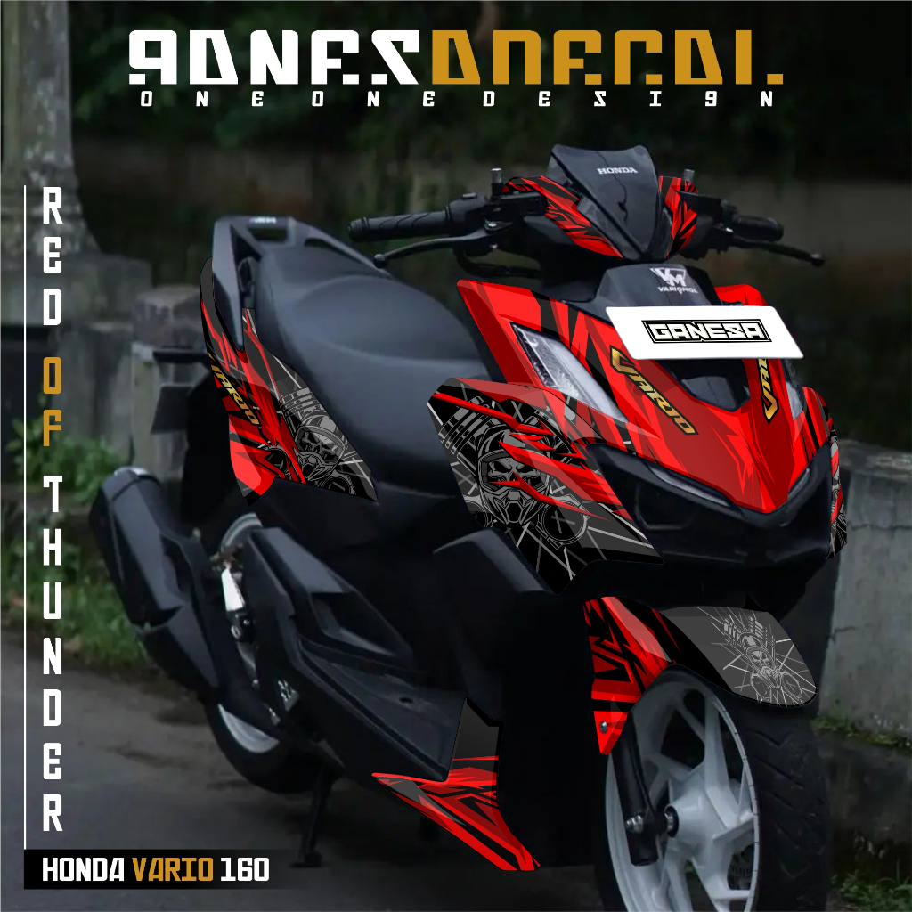 Jual Decal sticker Honda Vario 160 New ABS/NON ABS fullbody Dekal