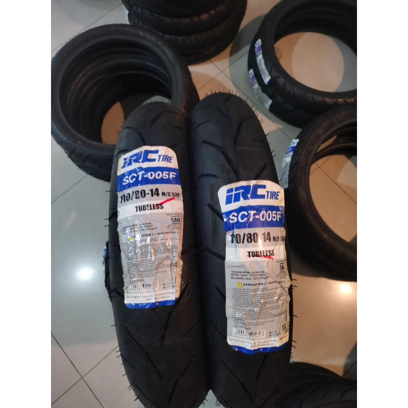 Jual Ban Depan Motor Yamaha Aerox / IRC SCT005 110 80 Ring14 Tubeless ...