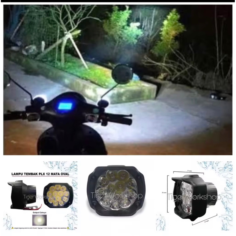 Jual Lampu Tembak Spion Motor Mata Wat Waterproof Lampu Sorot Led Spion Mata W Lampu