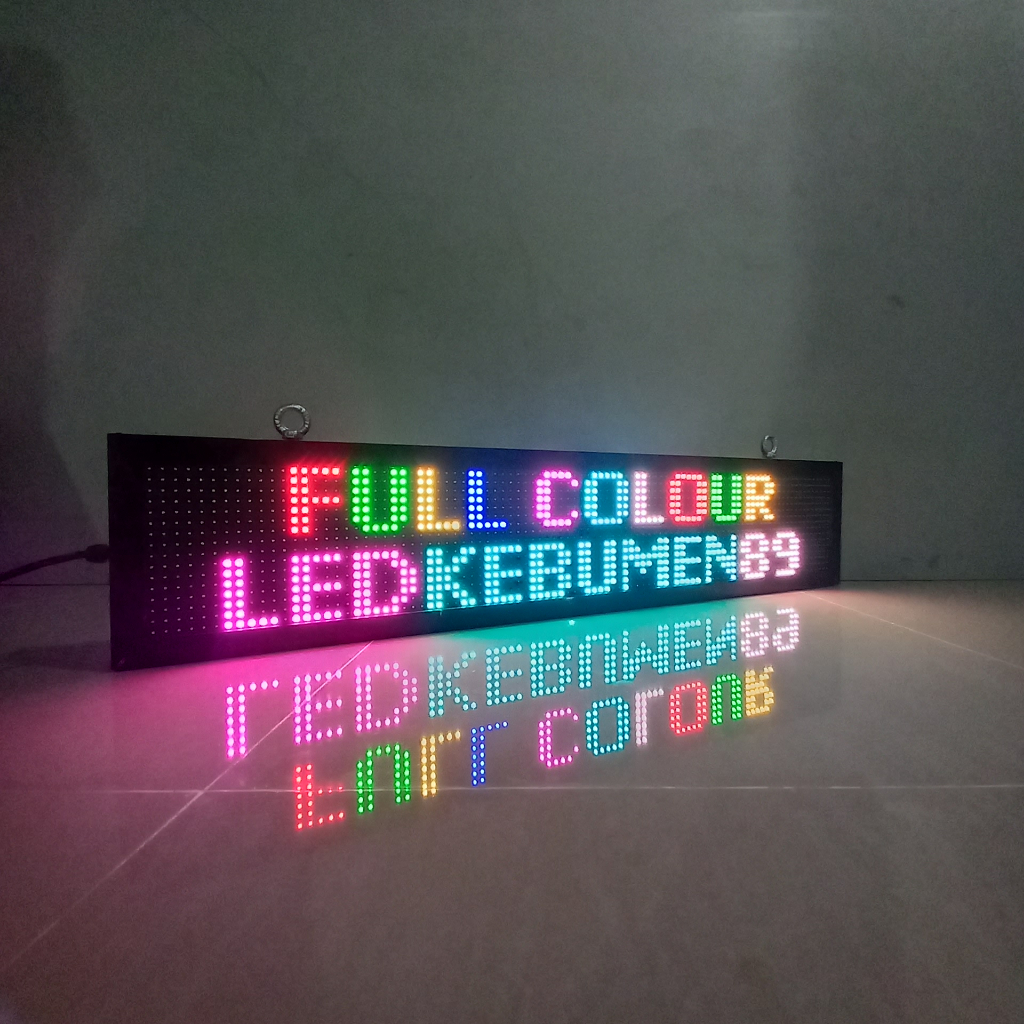 Jual Running text outdoor 100x20cm full colour P10 RGB | Shopee Indonesia