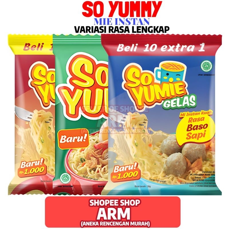 Jual So Yumie Mie Gelas 1 Renceng Shopee Indonesia