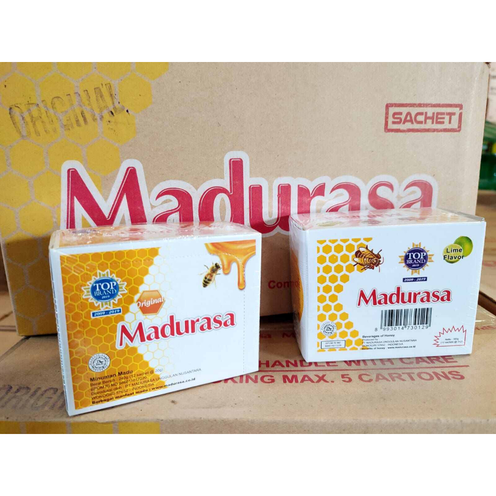 Jual Madurasa [ 1 Box isi 12 Sachet ] Madu Rasa Original | Shopee Indonesia