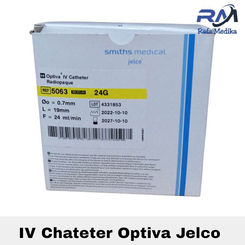 Jual Jelco IV Cath 24G IV Cath Radiopaque 24G IV Chateter Shopee