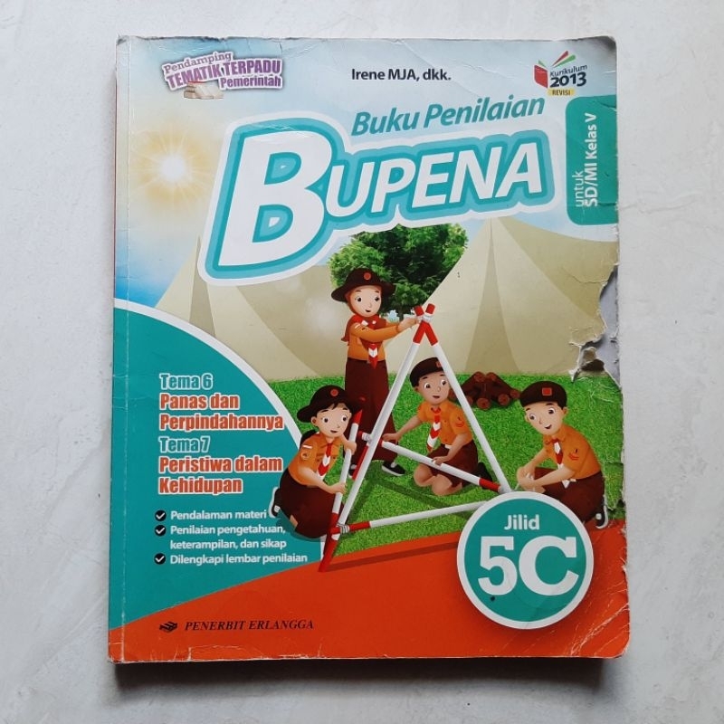 Jual Preloved Buku Penilaian Bupena Kelas 5 Jilid 5B 5C 5D SD K13 ...