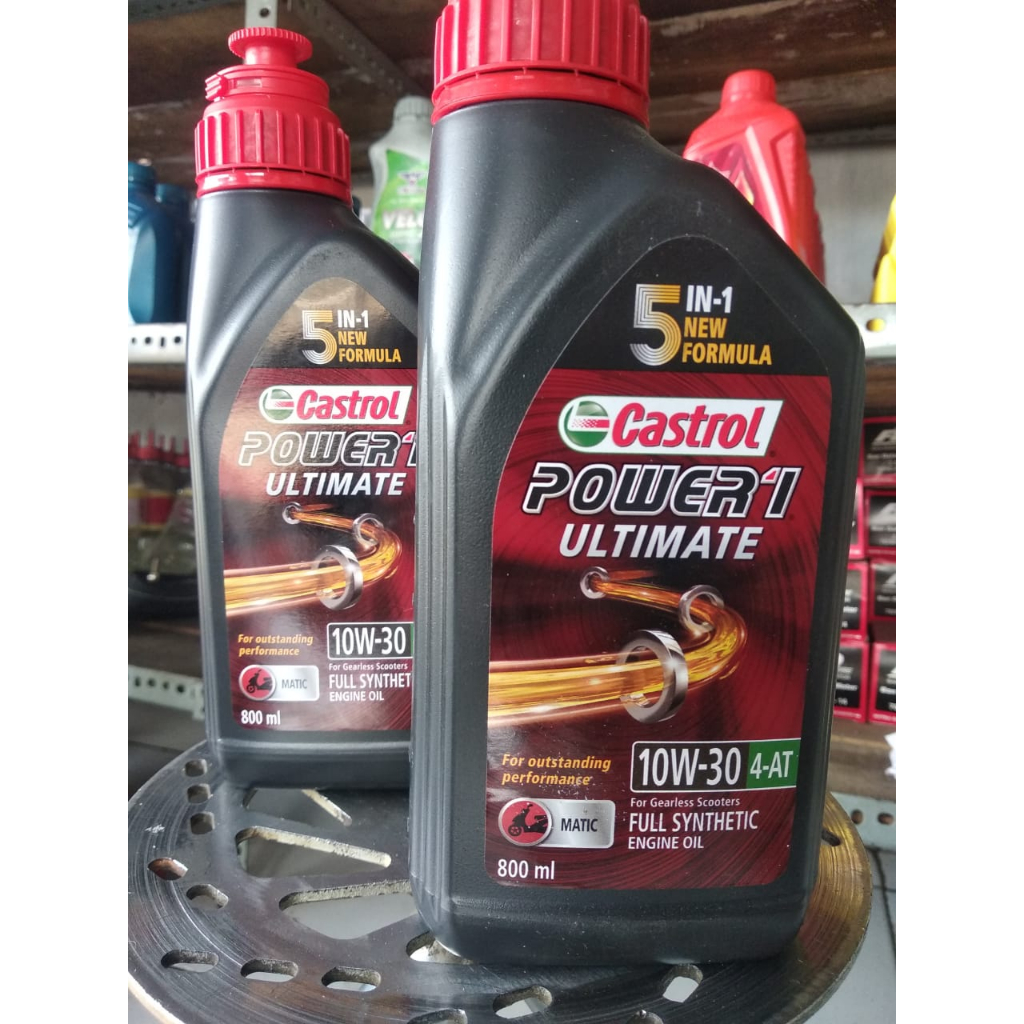 Jual Oli Mesin Motor Castrol POWER1 Ultimate 4T 10W-40 (1L) | Shopee ...