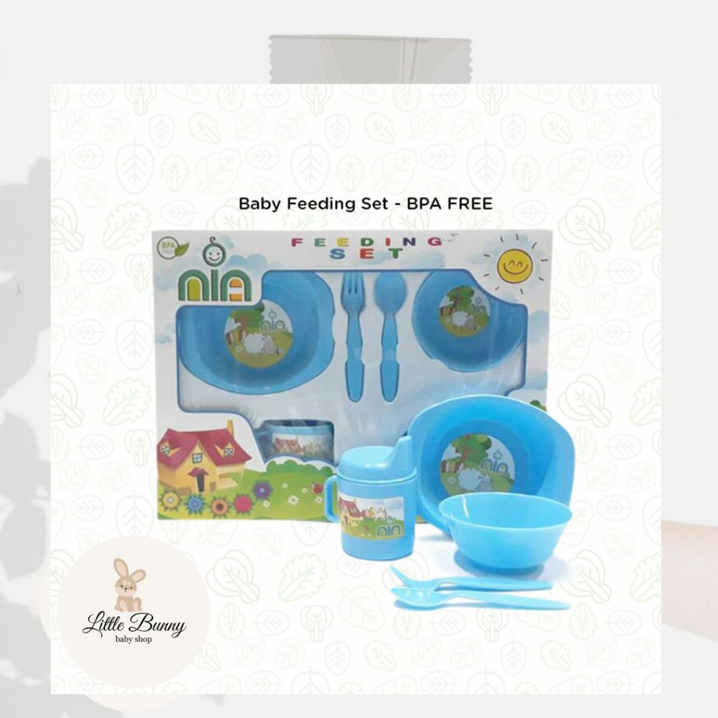 Jual Baby Feeding Set Nia Medium Big | Alat Makan Bayi | Set Makan Anak ...
