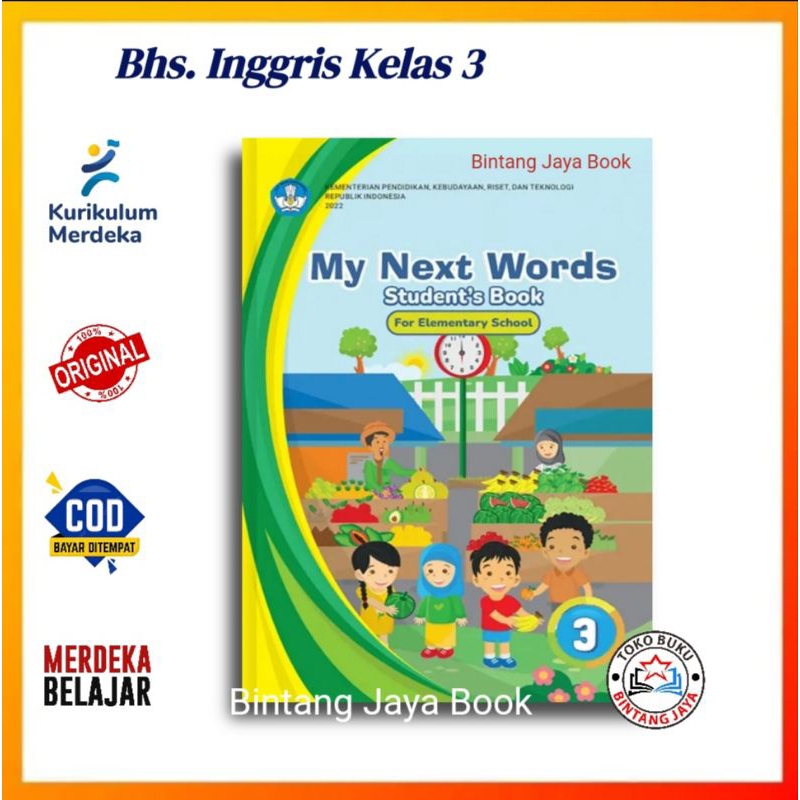 Jual Buku Siswa Bahasa Inggris Kelas 3 SD/MI Kurikulum Merdeka (My Next ...