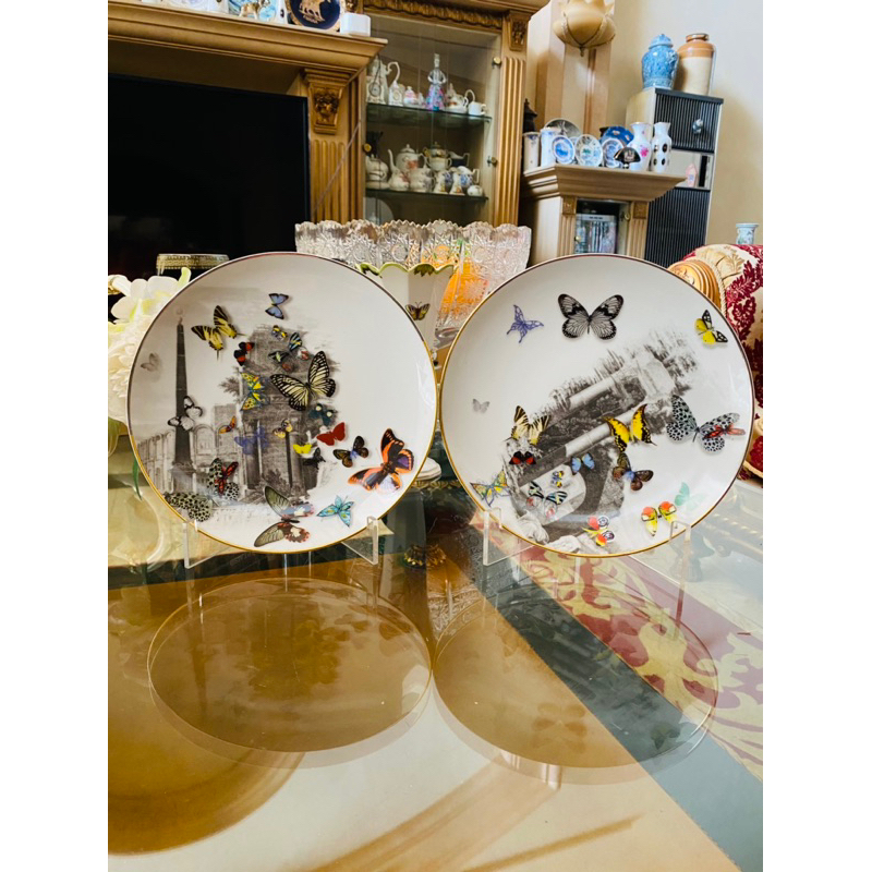 Jual Piring Plate Dinner Salad Christian Lacroix Mewah Cantik L 23 Cm