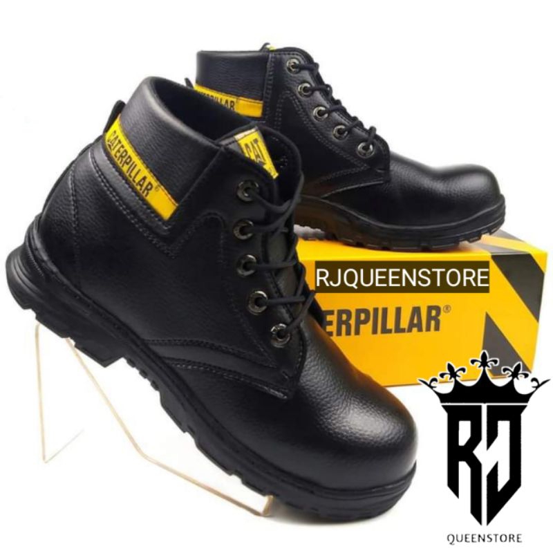 Jual sepatu safety boost caterpillar ujung besi sepatu proyek lapangan ...