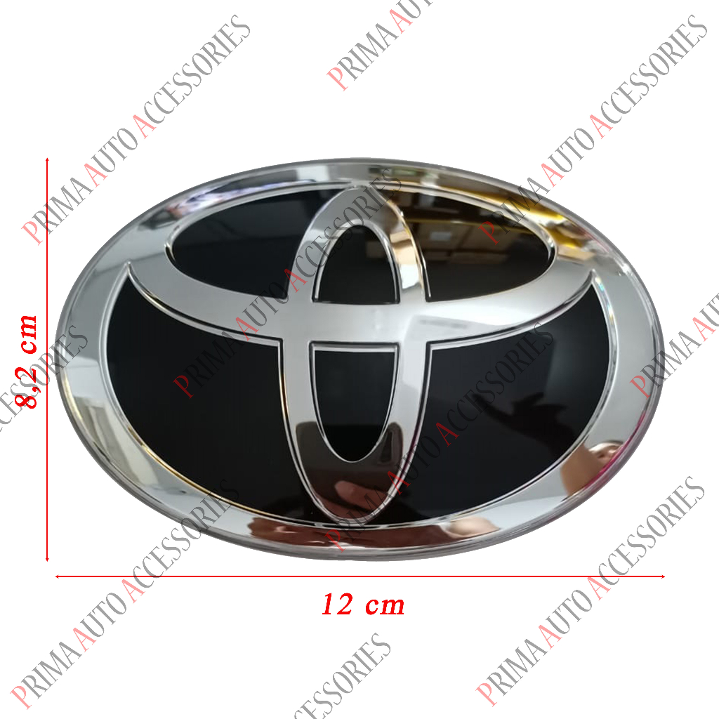 Jual Emblem Mobil Logo Toyota Original Hitam Chrome | Shopee Indonesia
