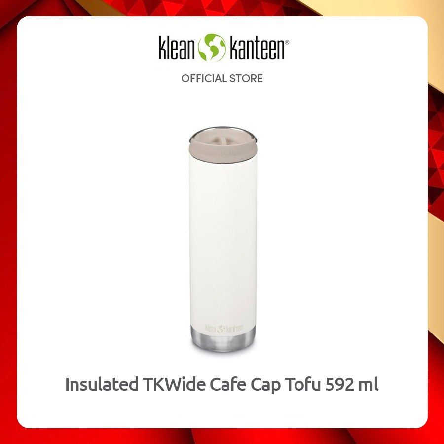 Jual Klean Kanteen TK Wide w/ Cafe Cap Tofu 592 ml, Tumbler Tahan Air