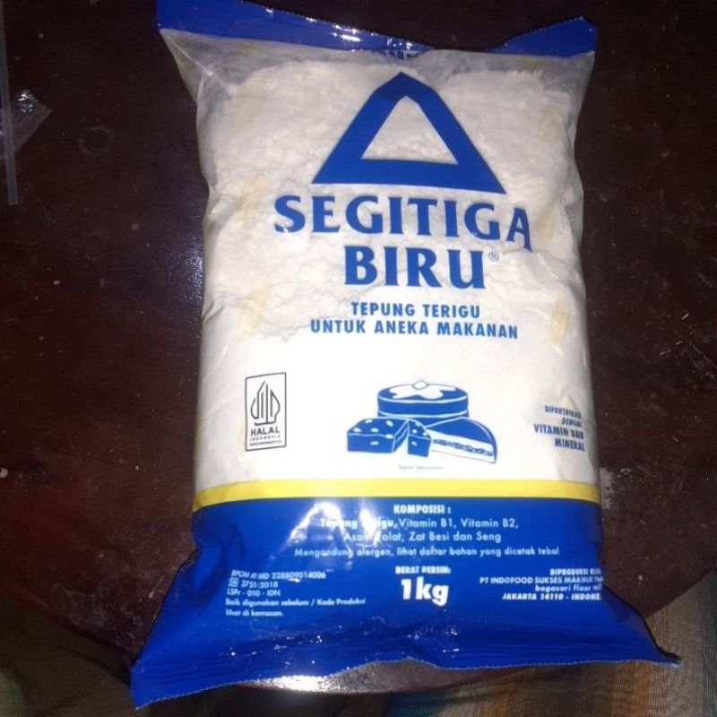 Jual Tepung Terigu Segitiga Biru 1 Kg | Shopee Indonesia