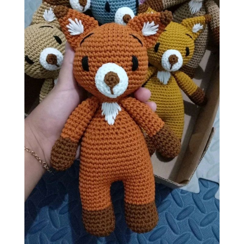 Jual Baby Fox | boneka rajut Fox | amigurumi Fox | Shopee Indonesia