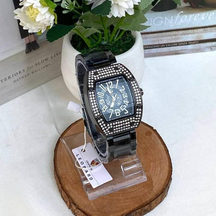 Jual (Studio One) Jam Tangan Wanita LEOPARD Elegan Rantai Stanless