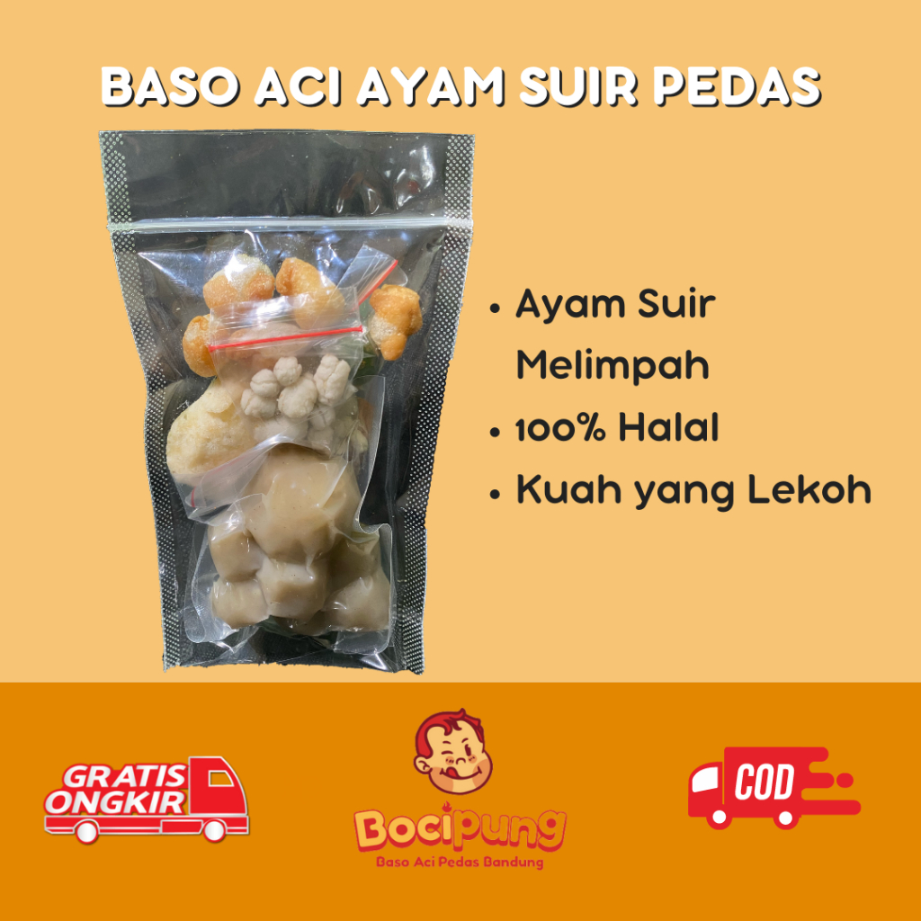 Jual Baso Aci Ayam Suwir Pedas Jumbo Khas Garut Shopee Indonesia