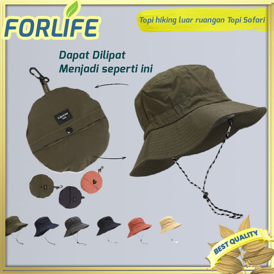 Jual Bucket Hat Topi Bucket Rimba Rimba Hat Topi Hiking Topi Hutan Shopee Indonesia 