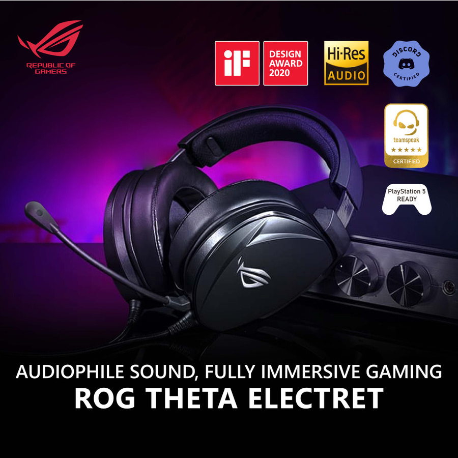 Jual Headset Gaming Asus Rog Theta Electret Shopee Indonesia 3873