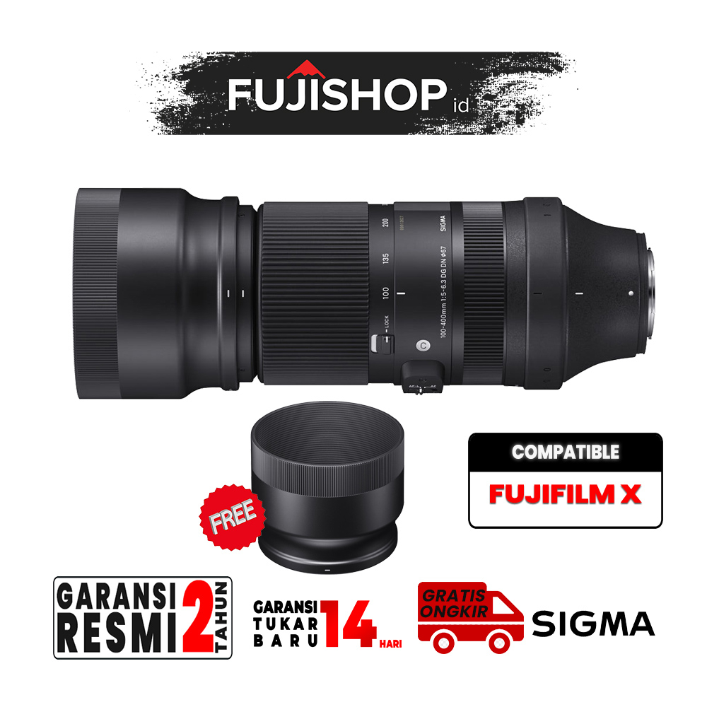 Jual Sigma 100-400mm F5-6.3 Fujifilm X DG DN OS Contemporary Lens Resmi ...