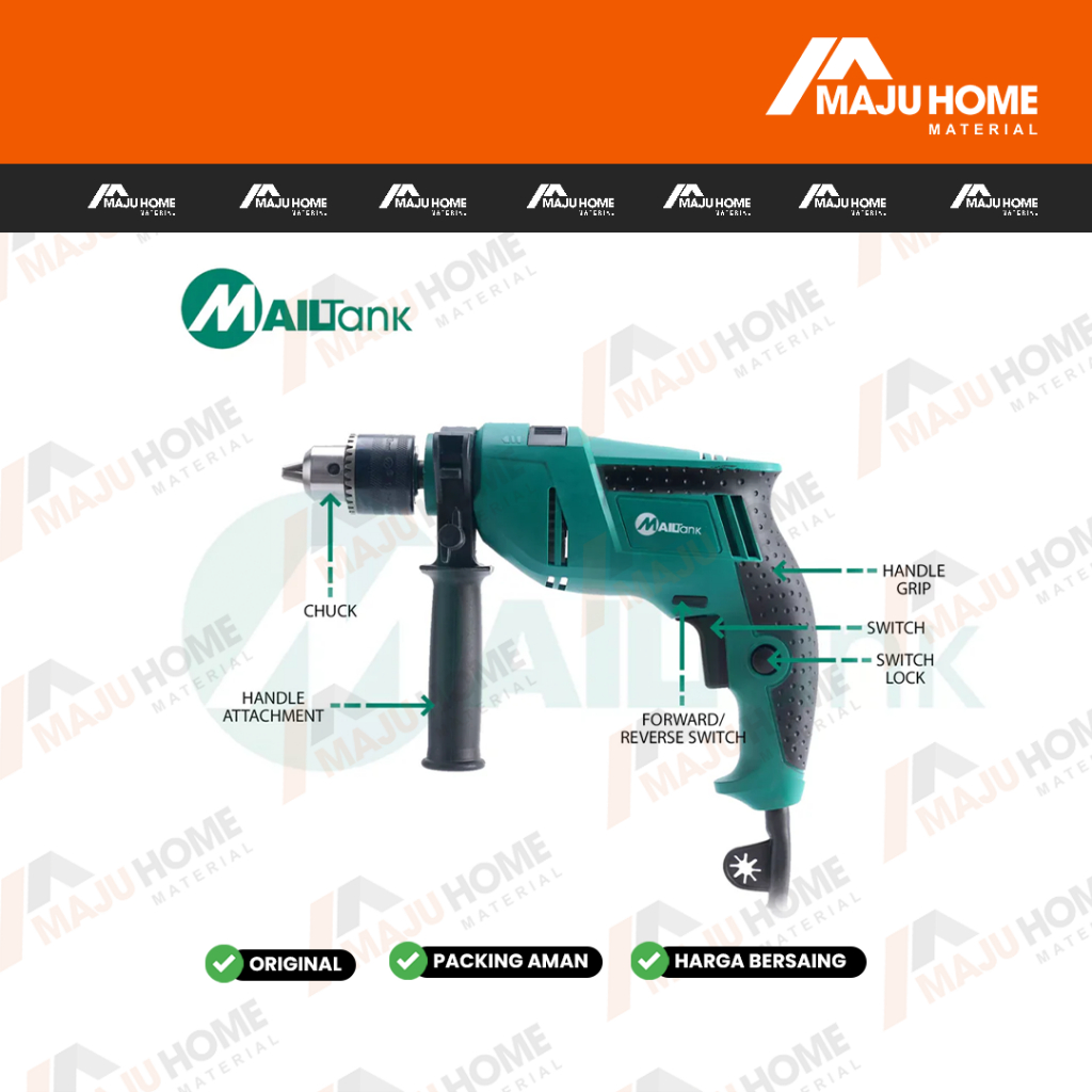 Jual Mailtank Mesin Bor Set Impact Drill Mm Sh Shopee Indonesia