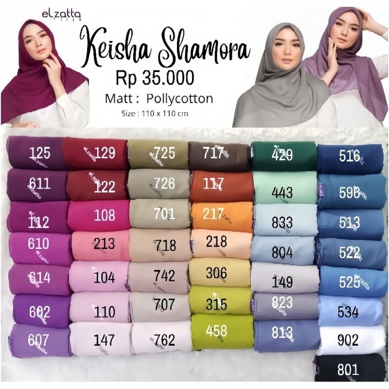 Jual HIJAB SEGI4 KEISHA SHAMORA PART 1 ORI BY ELZATTA | Shopee Indonesia