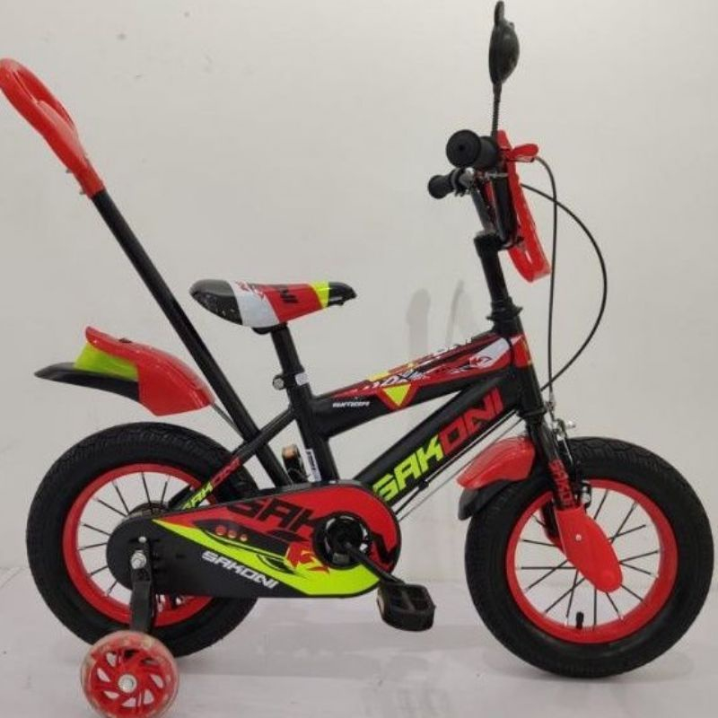 Jual Sepeda Anak Laki Laki BMX 12 Inch Sakoni Dorongan Ban 2.5 | Shopee ...