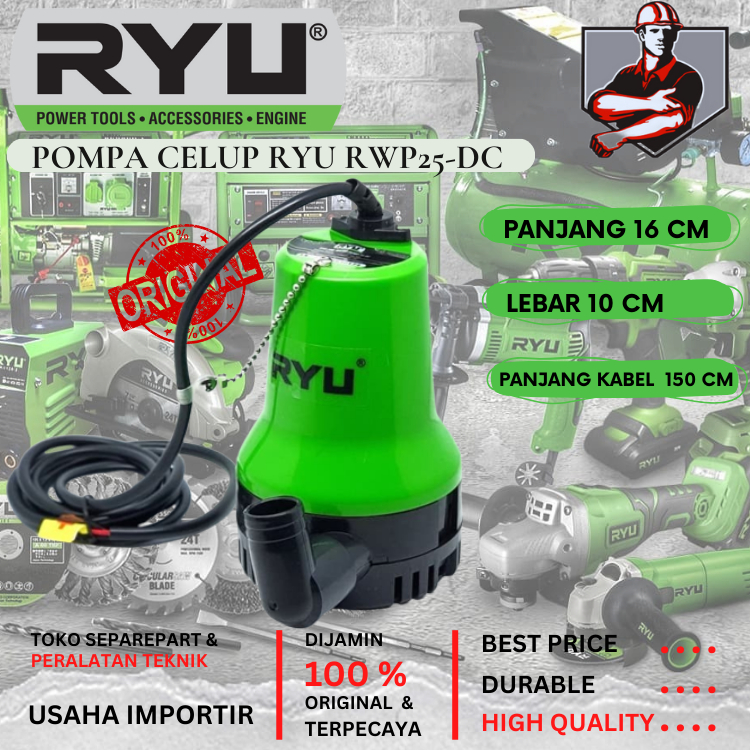 Jual Jual Ryu Pompa Air Celup Listrik RWP25 RWP 25 DC Water Pump ...