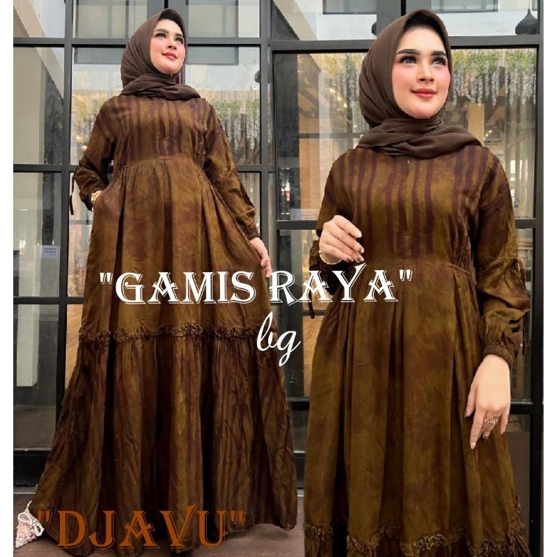 Jual Gamis Raya Twill BG Collection Motif Djavu | Shopee Indonesia