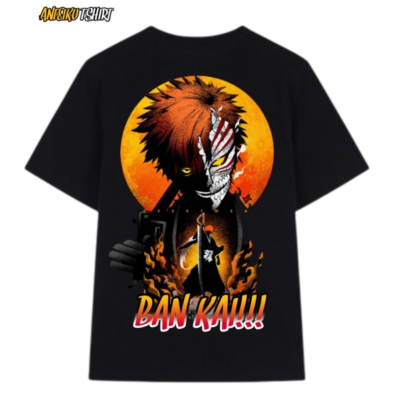 Jual ANTEIKU tshirt anime vintage BLEACH kurosaki ichigo bankai mode ...