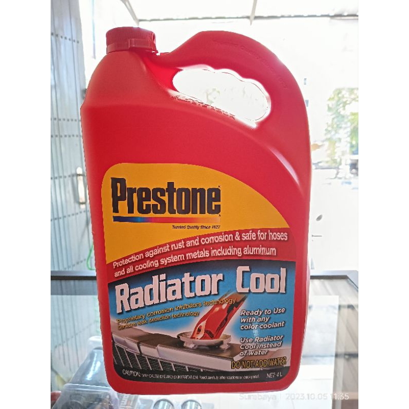 Jual Air RADIATOR COOLANT 4Ltr (Merah/ Hijau) - Prestone | Shopee Indonesia