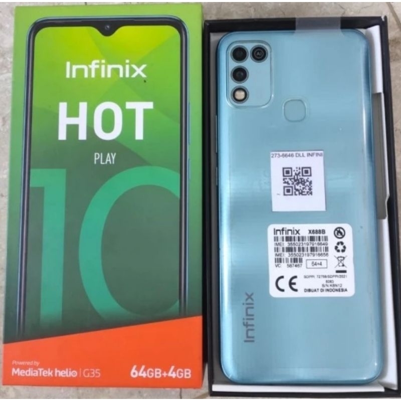 Jual Infinix hot 10 blue | Shopee Indonesia