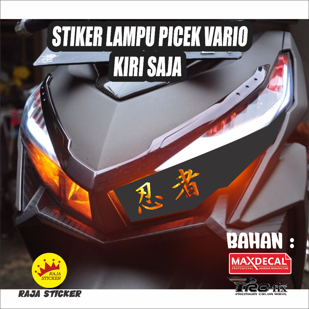 Jual Stiker Lampu Mata Picek Vario Led Sebelah Kiri Shopee Indonesia