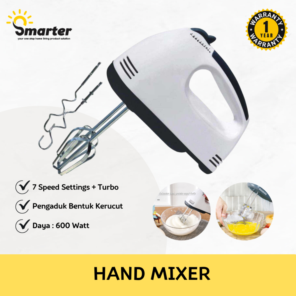 Jual Smarter Hand Mixer Mx133 Alat Pengocok Telor Pengaduk Adonan