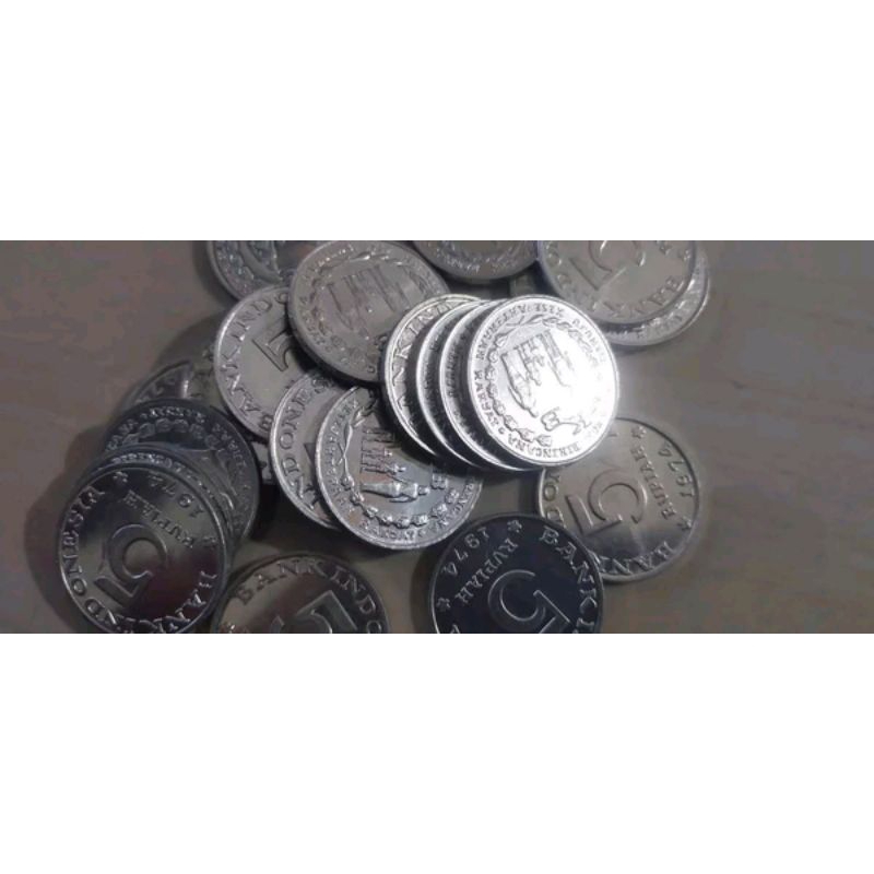 Jual Per Keping Uang Logam Koin Indonesia Rp 5 KB Besar Tahun 1974 ...
