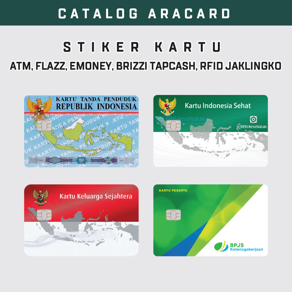Jual Stiker Sticker Kartu Atm Garskin Skin Card Atm KTP, KIS, KKS