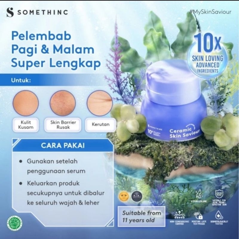 Jual Somethinc Ceramic Skin Saviour Moisturizer Gel Botol 50 ml Shopee Indonesia