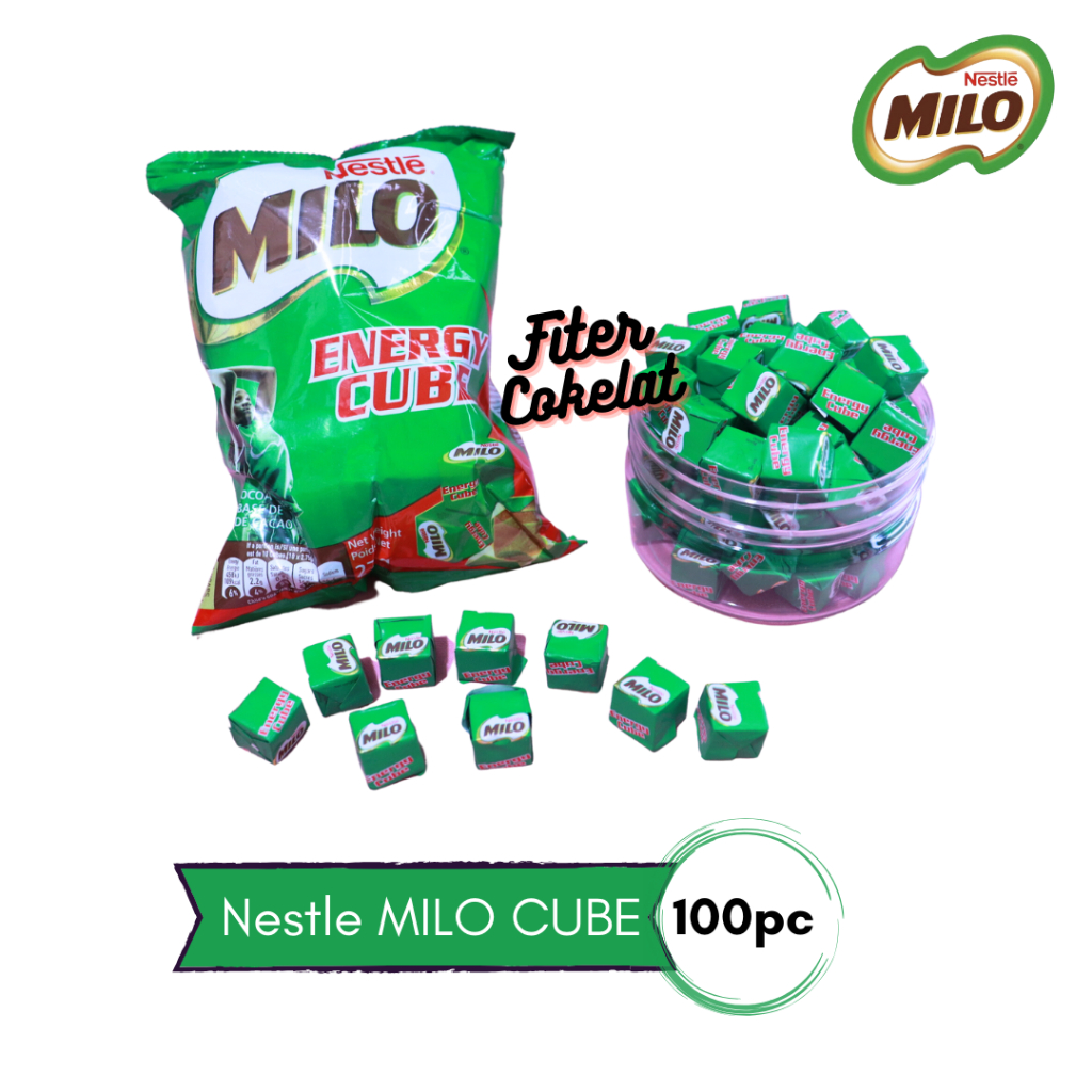 Jual MILO ENERGY CUBE IMPORT/COKLAT MILO CUBE isi 25,50,100pc/COKLAT
