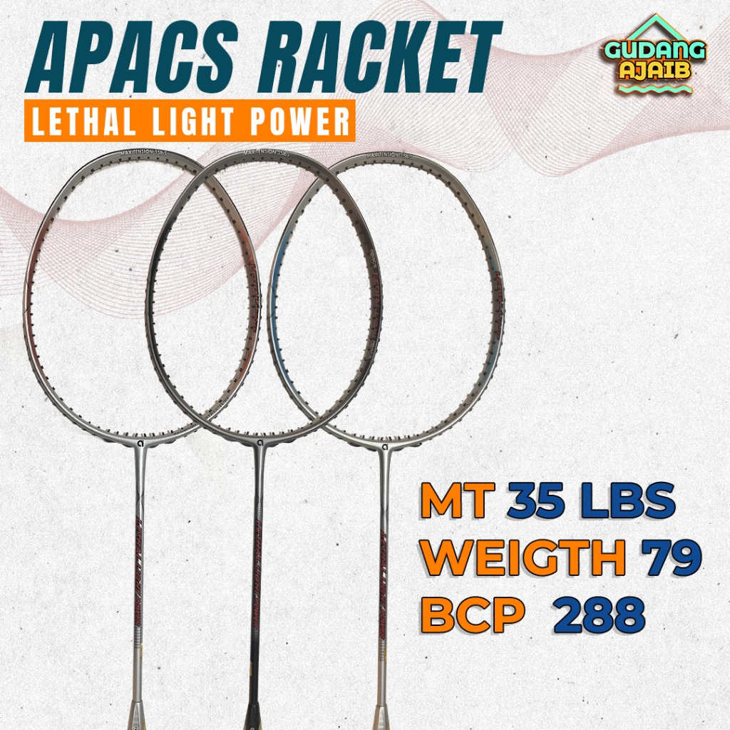 Jual RAKET BADMINTON APACS LETHAL LIGHT POWER Shopee Indonesia