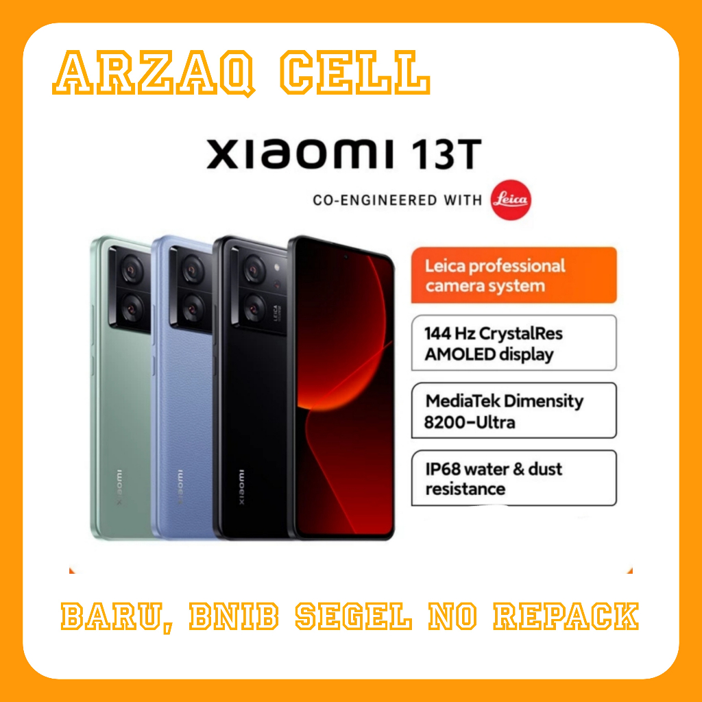 Promo Xiaomi Mi 13T 50MP Kamera Leica 144Hz AMOLED 67W - Garansi